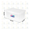 Caixa Organizadora Multiuso Com Trava Cristal 65l + 30l 3