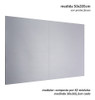 Quadro Magnético Modular 50x205cm - Prata Fosco + 50 Ímas 1