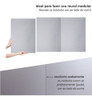 Quadro Magnético Modular 50x205cm - Prata Fosco + 50 Ímas 7