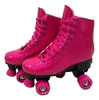 Patins Infantil Ajustável 4 Rodas Menina Rosa Glitter 31-34 2