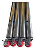 Bancada Inox Rodinhas 50x50 Mesa Com Rodizio 2 Prateleiras 1