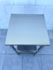 Bancada Inox Rodinhas 50x50 Mesa Com Rodizio 2 Prateleiras 5