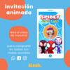 Spidey Spiderman Invitación Animada En Video Digital 1