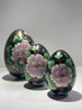 Antiguos Huevos Decorativos Orientales Originales 1