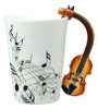 Estados Unidos Stock 220ml Cerámica Música Café Té Taza Lech 1