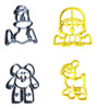 Cortantes Para Galletitas, Porcelana Fria Pocoyo X4 0