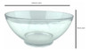 Tigela Vidro Grande Salada Sobremesa Transparente Bowl Promo 2