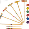 Juego De Croquet Para 6 Jugadores, Con 6 Palos Y Bolas De Co 4 Juego De Croquet Para 6 Jugadores, Con 6 Palos Y Bolas De Co 4