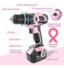 Destormillador Y Taladro Rosa Litio Inalámbrico 20v 1