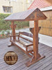 Hamaca En Madera Con Techo Para Jardín Exterior 3