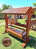 Hamaca En Madera Con Techo Para Jardín Exterior 6