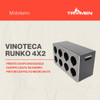 Vinoteca Tromen Bodega Cava Linea Runko 4x2 Chapa Inoxidable 2