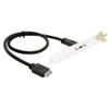 Cabezal Usb Del Panel Frontal 3.1 A Tipo C Hembra Alargador 0