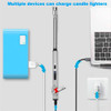 Encendedor Eléctrico Recargable Usb Anti Viento Cocina,vela 4