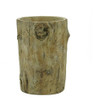 Vaso P/ Planta Decorativo De Cimento Tronco 18x25cm 2 Vaso P/ Planta Decorativo De Cimento Tronco 18x25cm 2