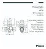 Valvula Tapa Descarga Inodoro Embutir Hydros Piazza 43036 4