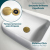 Ralo 10x10 Inox Dourado E Ralo Pia Banheiro Click 1 1/4 Kit 3
