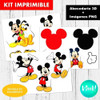 Kit Imprimible Letras 3d Editables Mickey Mouse 1