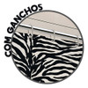 Cortina De Box Estampada Zebra Pr 2