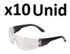 X10 Lentes Gafas Seguridad Protec Libus Ecoline Transparente 1