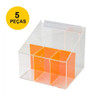 Caixa Expositora Para Acessórios Laranja Neon - 5 Peças 1