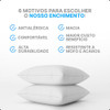 Kit 2 Enchimento Almofada Refil 50x50 Fibra 100% Siliconada 3