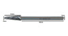 Fresa Lima Rotativa Metal Duro Cónica Punta Redonda 4mm 1