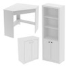 Conjunto Para Escritório 3 Peças Branco Tecnomobili 0