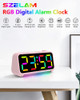 Szelam Reloj Despertador Digital Rgb, Pequenos Relojes De Es 1