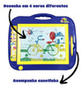 Lousa Mágica Azul Grande Tela Em 4 Cores Infantil C/ Caneta 2 Lousa Mágica Azul Grande Tela Em 4 Cores Infantil C/ Caneta 2