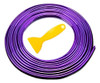 Moldura A Presion P/auto Universal Violeta  5 Metros 1