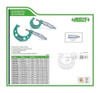 Micrometro De Exterior 25 - 50 Mm Insize Mod. 3203-50a 3