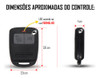 Controle 2 Botões Alarme Blocktron Antigo Led Vermelho 1
