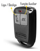 Controle 2 Botões Alarme Blocktron Antigo Led Vermelho 2