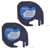 2pk Compatible Para Dymo Letratag Lt 91331 Negro Sobre Blanc 0