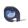 2pk Compatible Para Dymo Letratag Lt 91331 Negro Sobre Blanc 1