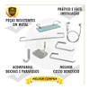 Kit Completo Para Banheiro Quadrado 1