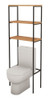 Organizador De Baño Con Estantes Para Inodoro Hierro  Madera 3