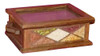 Caja De Té 12 Compartimientos Madera Semillas Vidrio 0