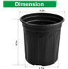 Elitecran 48-pack 1 Galón Macetas De Vivero De Plantas Bland 1 Elitecran 48-pack 1 Galón Macetas De Vivero De Plantas Bland 1