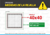 Rejilla Ventilacion 40x40 Con Regulación Con Palanca 3