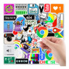 Kit De Stickers Adhesivos Temática Tecno 0