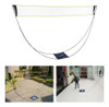 Conjunto De Rede De Badminton Portátil De 10 X 5 Pés Para 5
