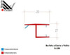 Burlete Para Mamparas Y Vidrios Blindex De 8 Y 10mm, 2200mm 2