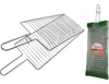 Parrilla Para Pescado Cromada Spinit Con Funda 0