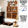 Kit Cantinho Do Café + Quadros Decorativos Cozinha 5pçs 3