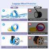 Umust 8 Fundas Para Ruedas De Equipaje, Funda De Silicona De 4