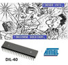 At89c51 -24pc Atmel 8 Bit Microcontrol 4k Flash Memor Dil40 0