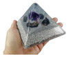 Orgonita Pirámide Egipcia Grande Cristal De Amatista 1