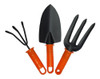 Conjunto De 3 Ferramentas Para Jardinagem - Pá E Garfos 0